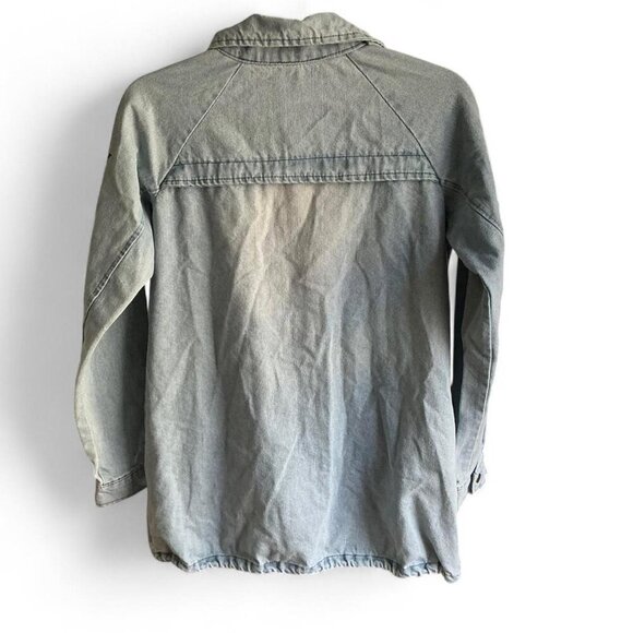 Jean Parka Gooby K-S Patrol Commanding Officer Patch- Light Denim- Collared - Picture 2 of 3